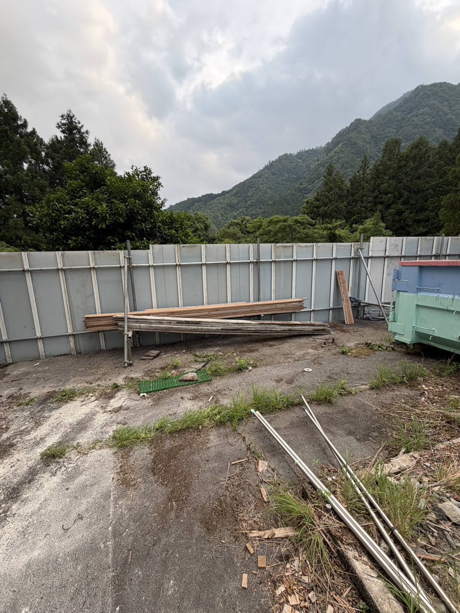 浜松市天竜区佐久間町佐久間 内部足場組み上げの様子2