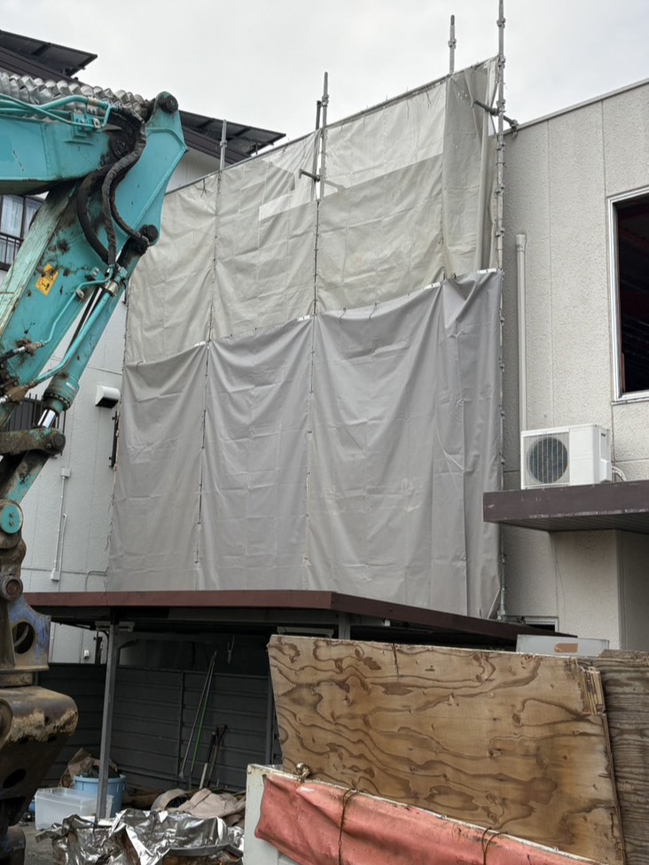浜松市中央区三方原町 台風養生の復旧の様子1