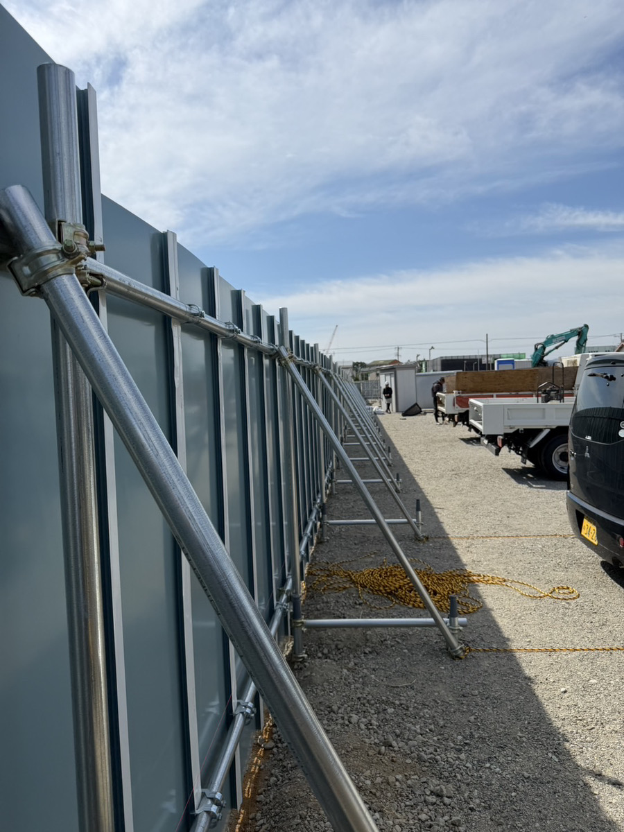 浜松市中央区西丘町 仮囲い工事完了時の様子2